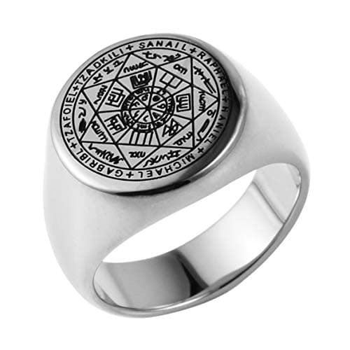 Seven Archangels Rings Stainless Steel Choker