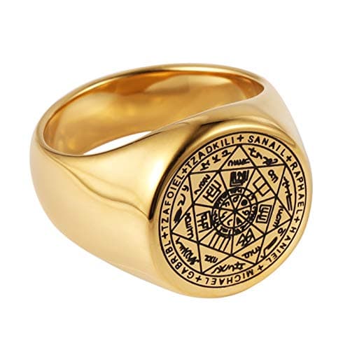 Seven Archangels Rings Stainless Steel Choker