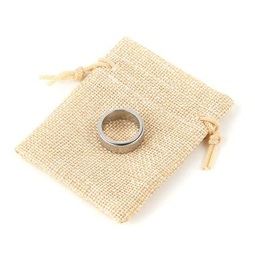Stainless Steel Lord's Prayer Spinner Cross Ring for Anxiety Relief
