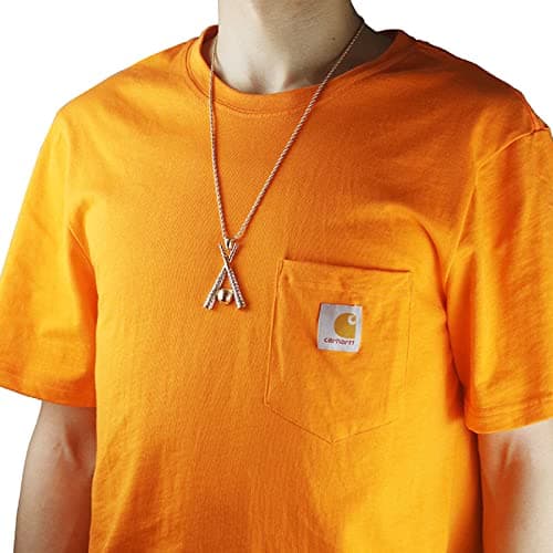 Stainless Steel Baseball Necklace for Men and Women