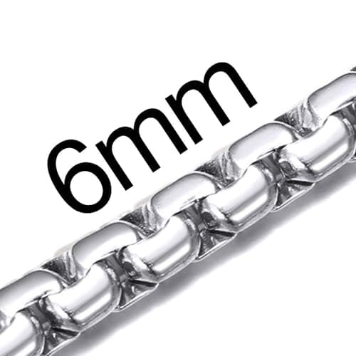 Men's Stainless Steel Cuban Link Chain Necklace, Silver/Black/Gold Plated, 4/6/9mm, 18-30 inches, Gift Jewelry