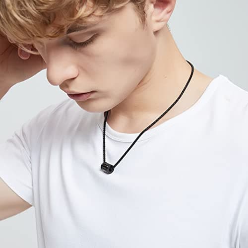 JAYUMO Men's Stainless Steel Cross Necklace with Lord's Prayer Pendant 20" Chain