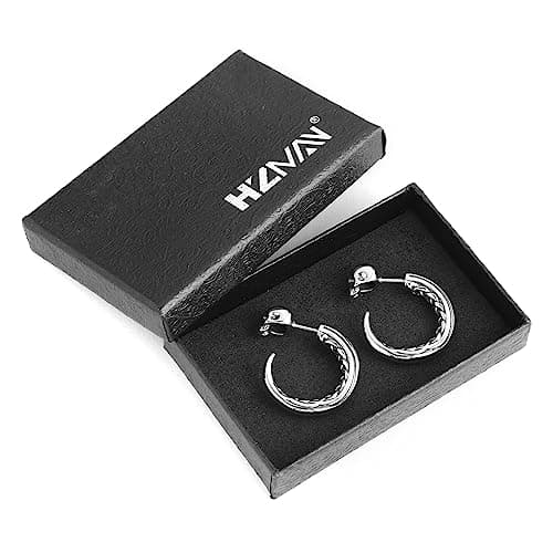 Crescent Moon Earrings for Men and Women