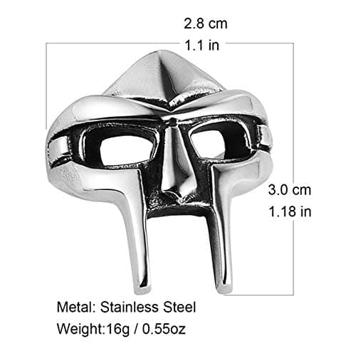 HZMAN Gothic Biker Punk Stainless Steel Viking Ring