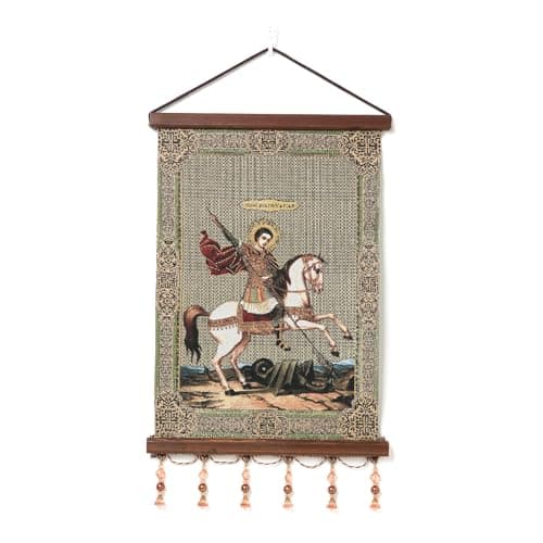HZMAN Virgin Mary Retro Wall Art Decor - Handmade 17x12 Inch Framed Print for Living Room and Bedroom