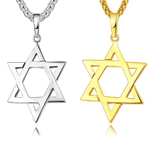 Reizteko Silver Star of David Pendant Necklace Israel Jewelry