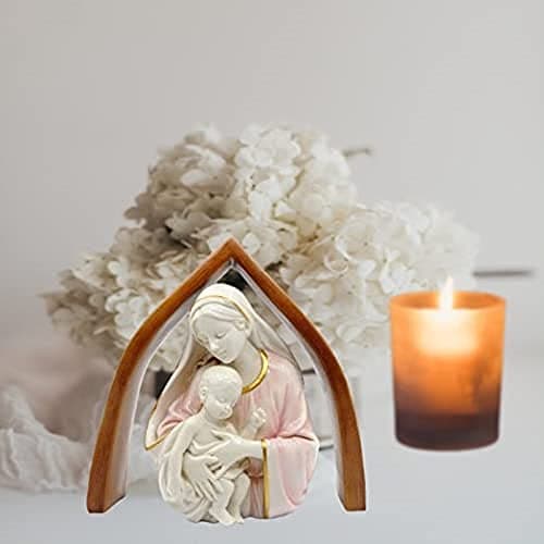 13" Virgin Mary and Child Statue - Religious Home Decor