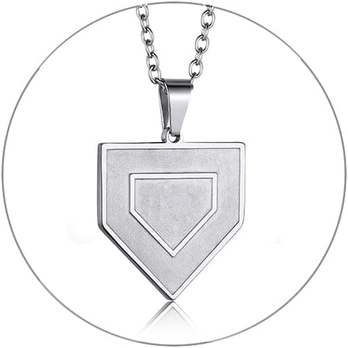 GOLDCHIC JEWELRY Sports Necklaces for Men and Teens – Stainless Steel Chain Jewelry for Football, Baseball, Soccer, Basketball, and Softball Fans