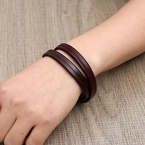 Men's Handmade Leather Cuff Bracelet