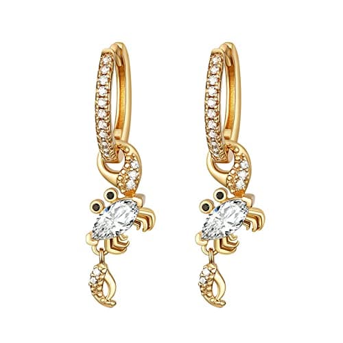 14K Gold Plated Animal Dangle Earrings for Women Girls Gift