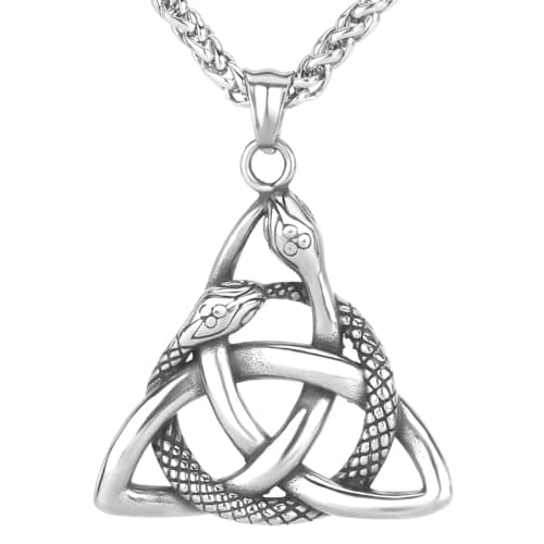 LOBON Fashion Snake Necklace - Gothic Stainless Steel Jewelry for Men & Women