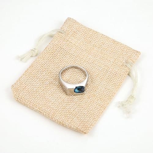 HZMAN Crystal Stainless Steel Rhinestone Ring for Wedding Cocktail Party Gift