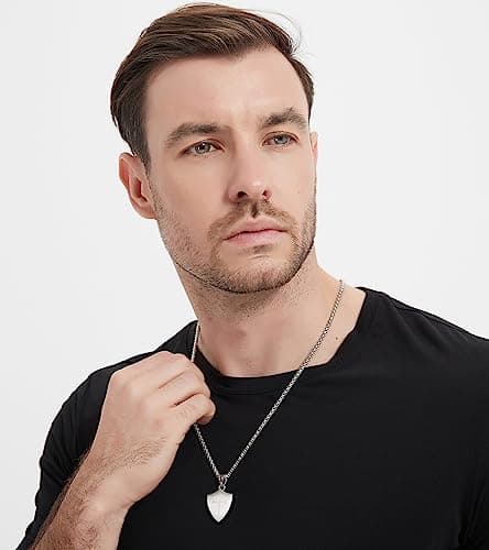 Stainless Steel Men Shield Armor of God Necklace