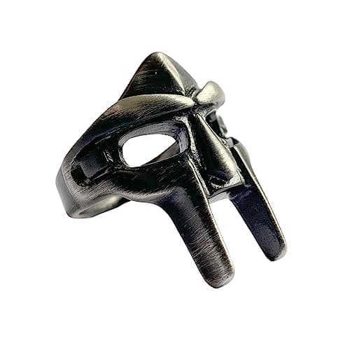 Men's Vintage Stainless Steel Doom Mask Ring Gothic Punk Accessories