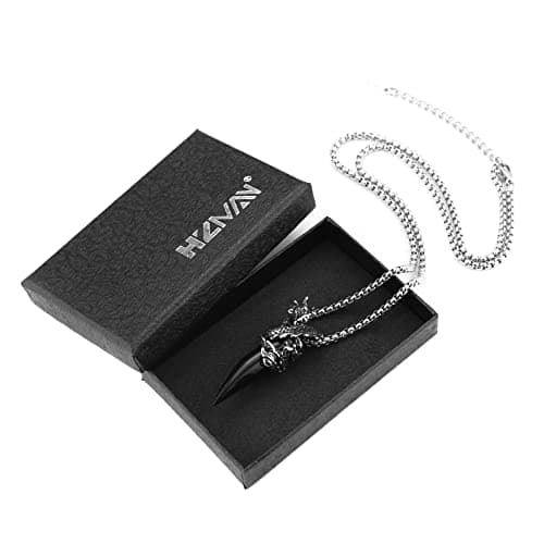 HZMAN Gothic Punk Dragon Stainless Steel Pendant Jewelry