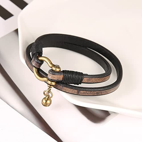 Handmade Leather Cuff Bracelet for Women - Steampunk Style