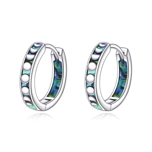 Celtic Knot Hoop Earrings 925 Sterling Silver Vintage Irishmens Women
