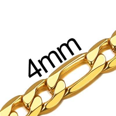 Men's Stainless Steel Cuban Link Chain Necklace, Silver/Black/Gold Plated, 4/6/9mm, 18-30 inches, Gift Jewelry