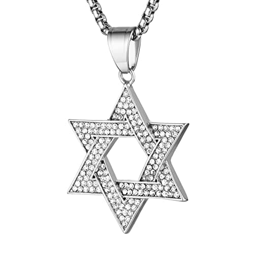 Stainless Steel Star of David Pendant for Women and Men