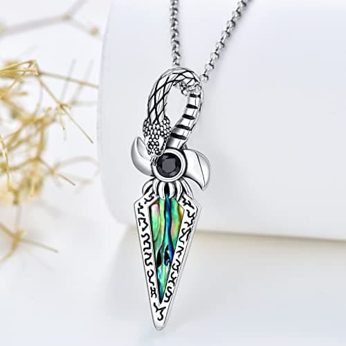PROESS Sterling Silver Cross Necklace for Men with 22"+2" Chain Protection Amulet