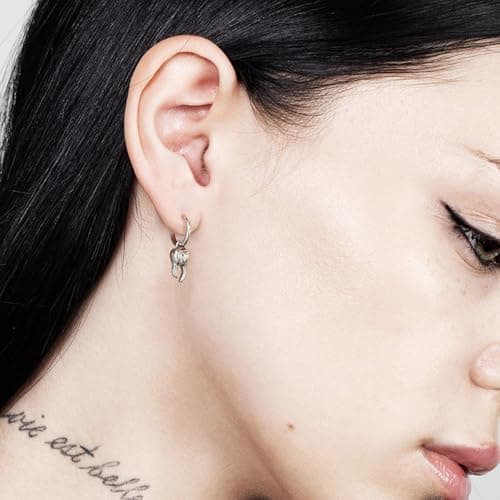 HZMAN Retro Stainless Steel Hinged Huggie Hoop Earrings for All