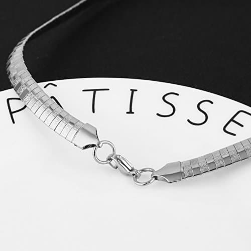 HZMAN Stainless Steel Omega Chain Necklace & Bracelet Set