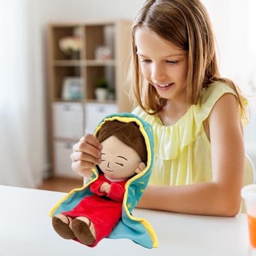 Yelakey Red Lady of Guadalupe Plush Mary Doll Christ Religious Toy