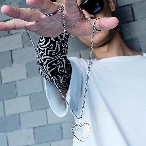 Jude Jewelers Stainless Steel Christian Cross Serenity Prayer Pendant Necklace