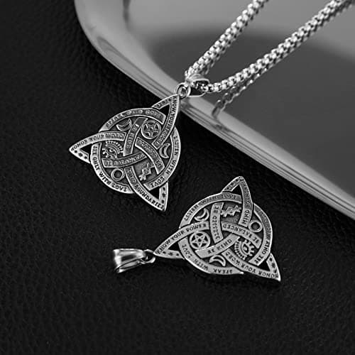 Triple Goddess Triple Knot Necklace