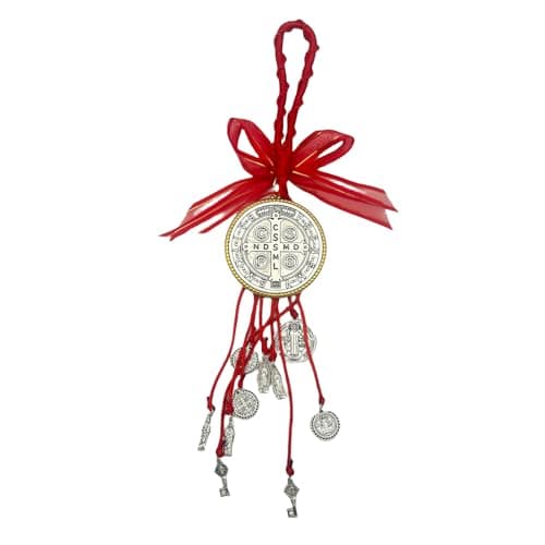 BONITTER Oval Virgin Mary Saint Benedict Medal Gift for Men or Women