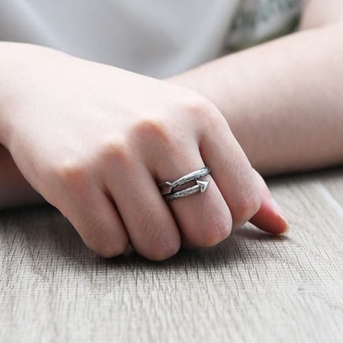 HZMAN Stainless Steel Retro Gothic Ring for Men & Women - Classic Jewelry Gift