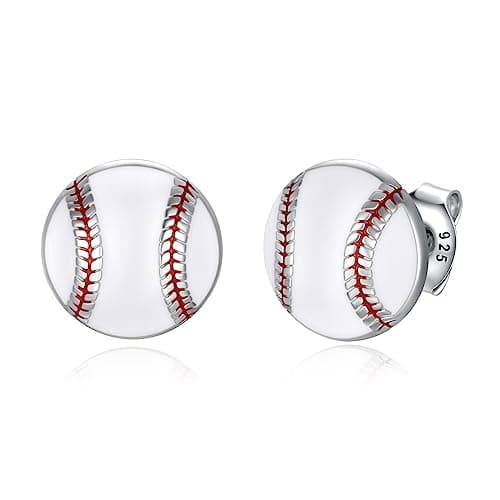 Sports Mom Jewelry: 925 Sterling Silver Earrings for Softball, Volleyball, Basketball, Baseball, Football, and Soccer – Hypoallergenic Gifts for Women and Players