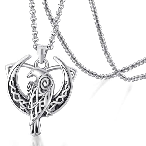 LES OSEWA Sterling Silver Celtic Cross Necklace for Men & Women Christian Jewelry