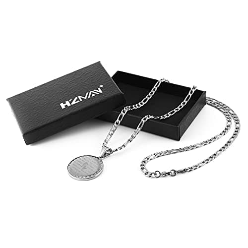 Christian Prayer Necklace Stainless Steel Pendant