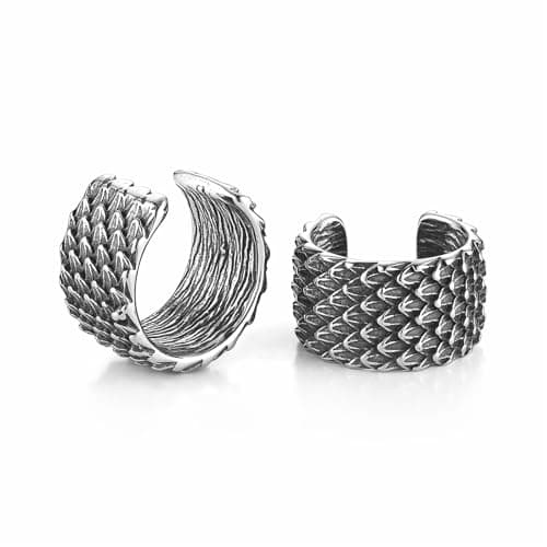 HZMAN Dragon Scale Ear Cuff Earrings for Men & Women Jewelry
