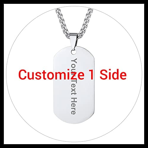 PROSTEEL Stainless Steel Cross Jewelry Dog Tags Pendant