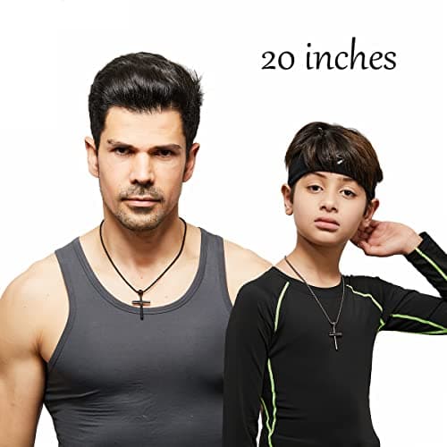 Men's Stainless Steel Baseball Cross Necklace - SKQIR Gift for Boys