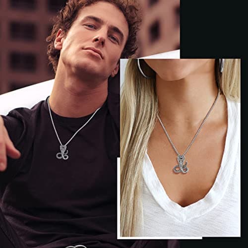 Retro Cobra Snake Necklace for Gothic Jewelry Fans