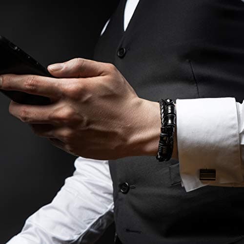 Premium Leather Bracelet for Men | Stainless Steel Clasp | Three Colors