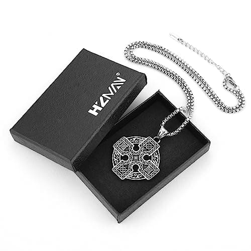Stainless Steel Celtic Knot Necklace for Women Men