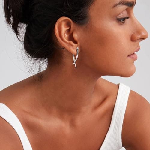 Women's Silver Spike Stud Earring