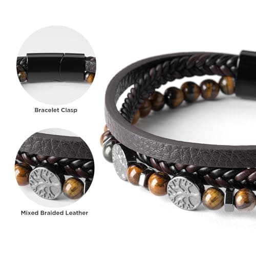 DUGRAFT Men's Wrist Bracelet Ideal Gift for Him
