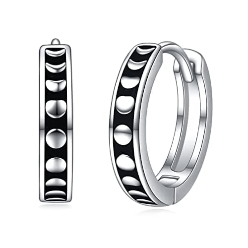 Celtic Knot Hoop Earrings 925 Sterling Silver Vintage Irishmens Women