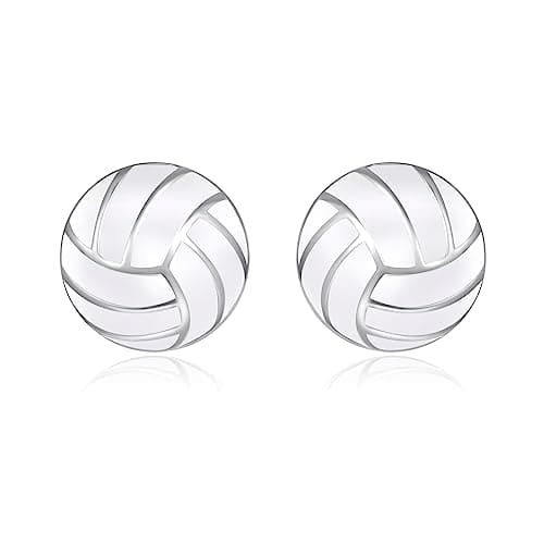 Sports Mom Jewelry: 925 Sterling Silver Earrings for Softball, Volleyball, Basketball, Baseball, Football, and Soccer – Hypoallergenic Gifts for Women and Players