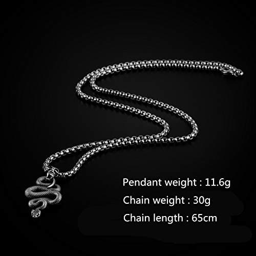 Retro Nainsect Zodiac Snake Pendant Necklace