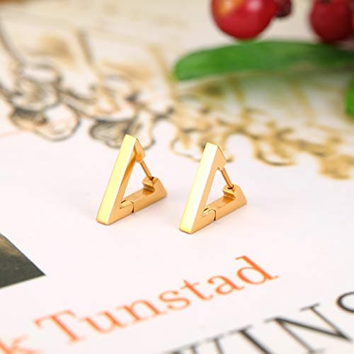 Stainless Steel Geometry Hoop Earrings Set for Men and Women