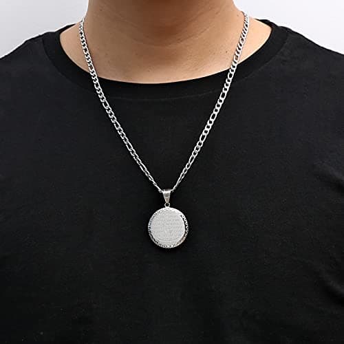 Christian Prayer Necklace Stainless Steel Pendant