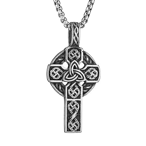 Stainless Steel Celtic Knot Necklace for Women Men