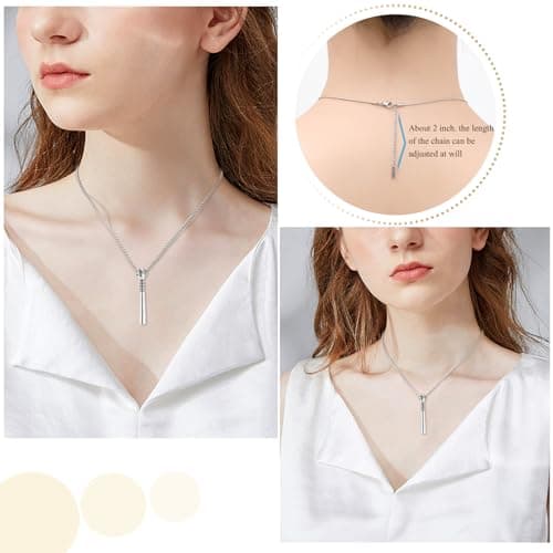 Oinsi Urn Necklace for Ashes: Keepsake Jewelry with Filling Kit