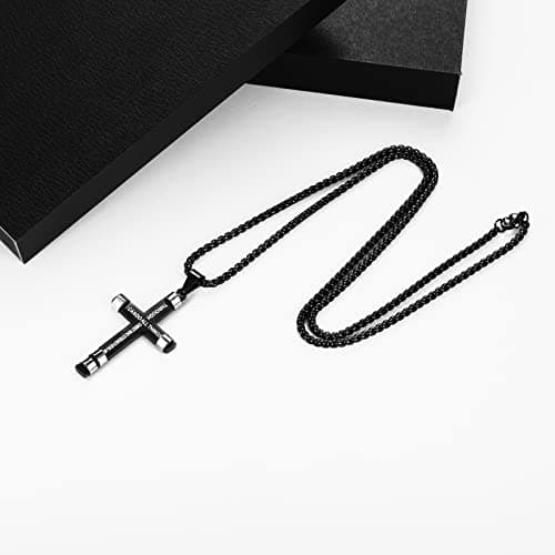 ZRAY Philippians 4:13 Strength Necklace for Men - I CAN DO ALL THINGS Pendant Gift